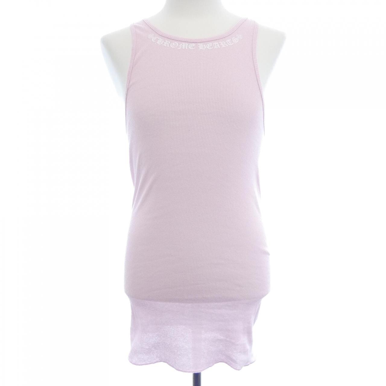 Chrome Hearts Love You Rib Tanktop "Pink"