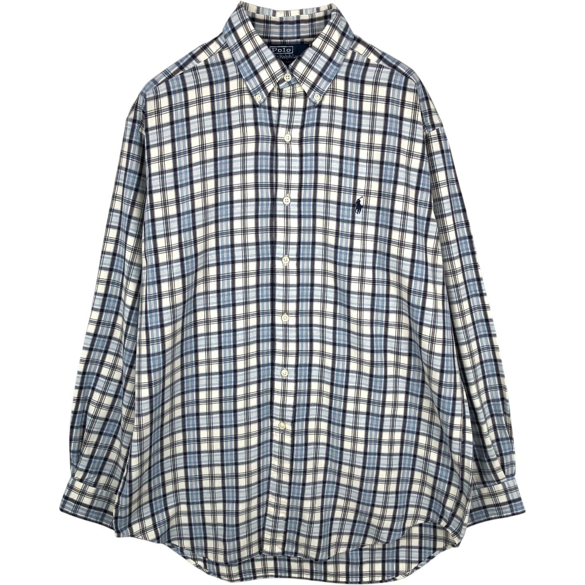 古着 ラルフローレン Ralph Lauren POLO by Ralph Lauren BLAKE 長袖 ボタンダウンチェックシャツ メンズM相当/eaa678039
