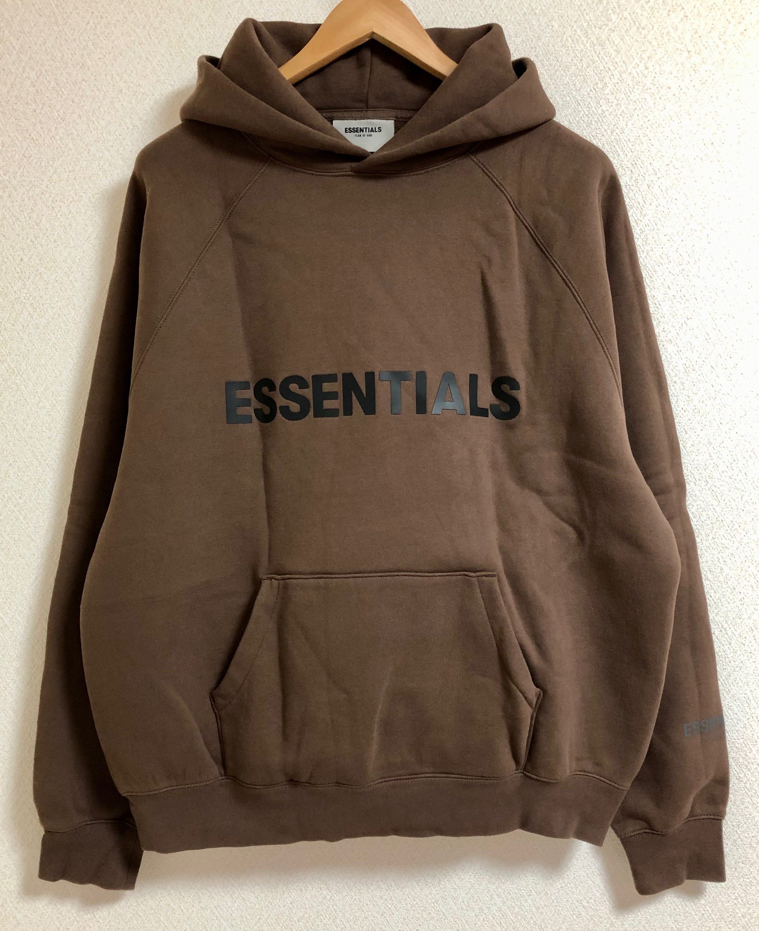 FEAR OF GOD ESSENTIALS / SSENSE 3D Silicon Applique Pullover Hoodie "Rain Drum"