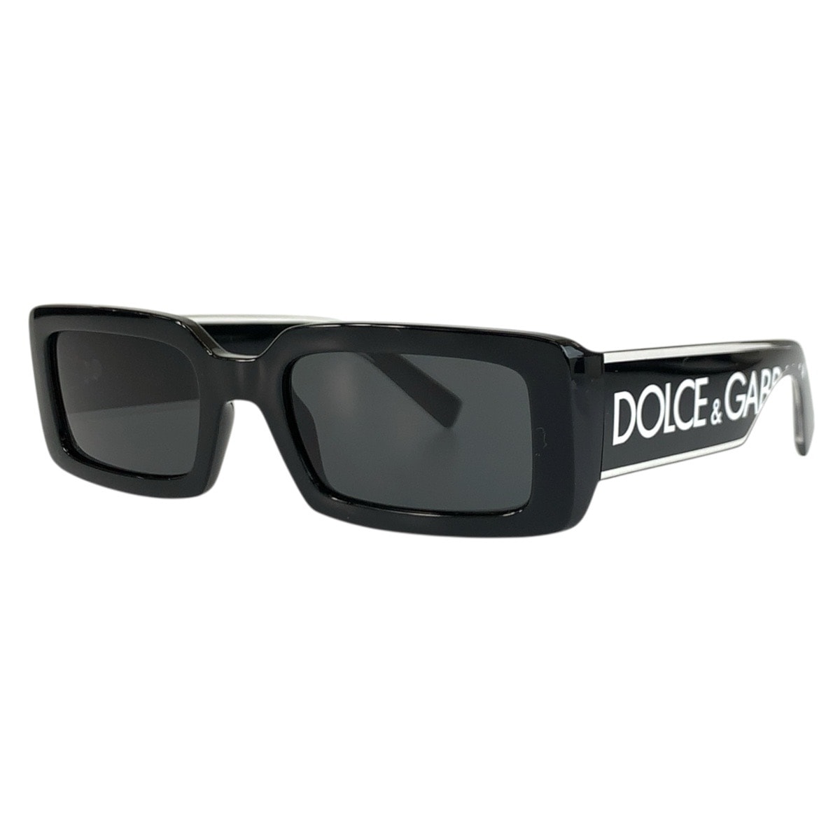 新品未使用 DOLCE&GABBANA ドルチェアンドガッバーナ ブラック 黒 プラスチック サングラス スクエア 604183 【中古】