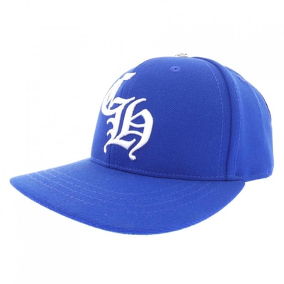 Chrome Hearts 6 Panel On Field CH White Baseball Cap "Blue/Green"