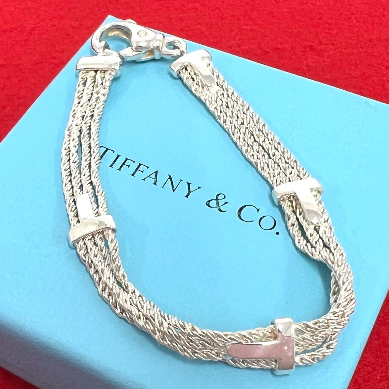 TIFFANY&Co. ティファニー Tロープ チェーン ブレスレット シルバー925 ブレスレット シルバー
32631