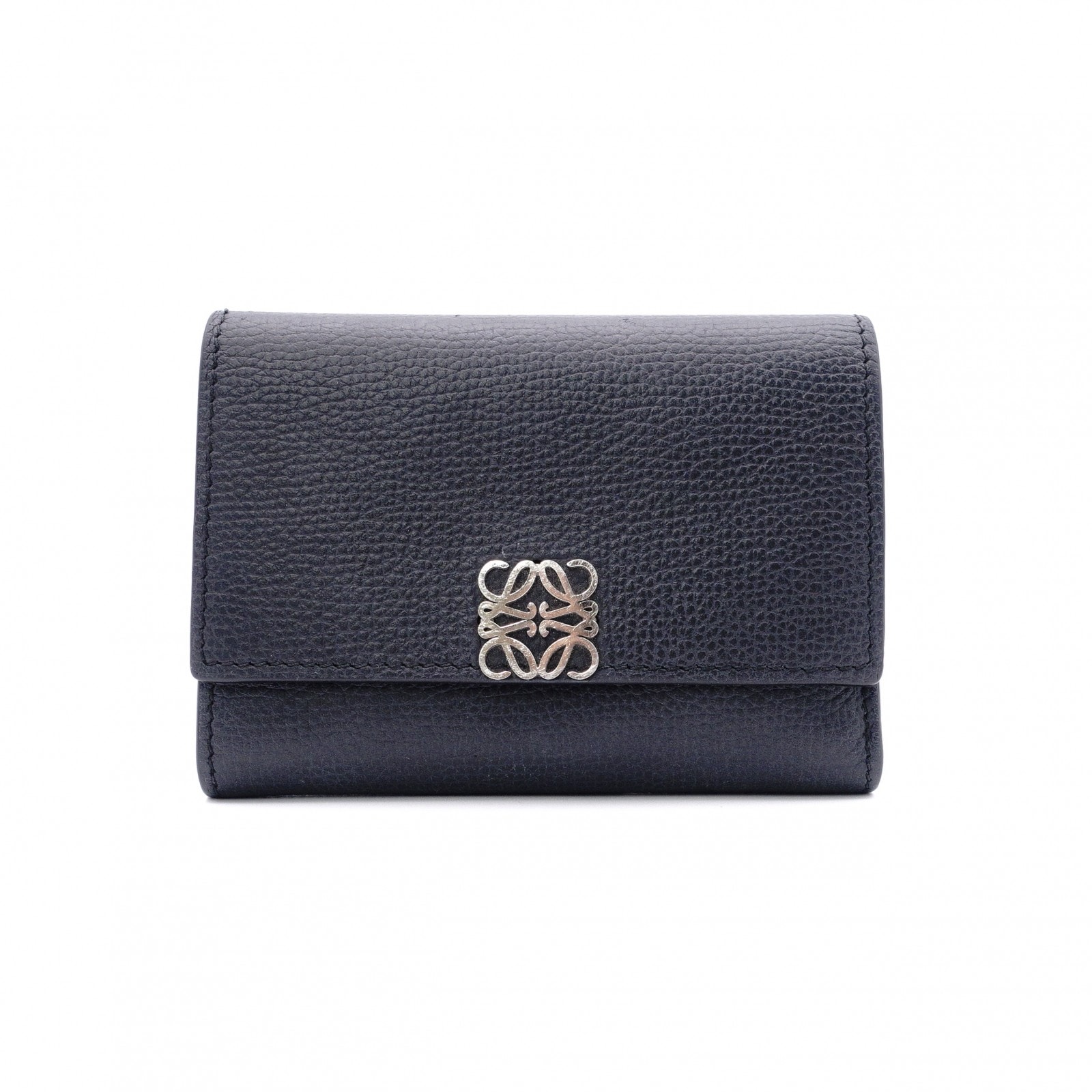 ロエベバーティカル ウォレット アナグラム三つ折り財布 レディース