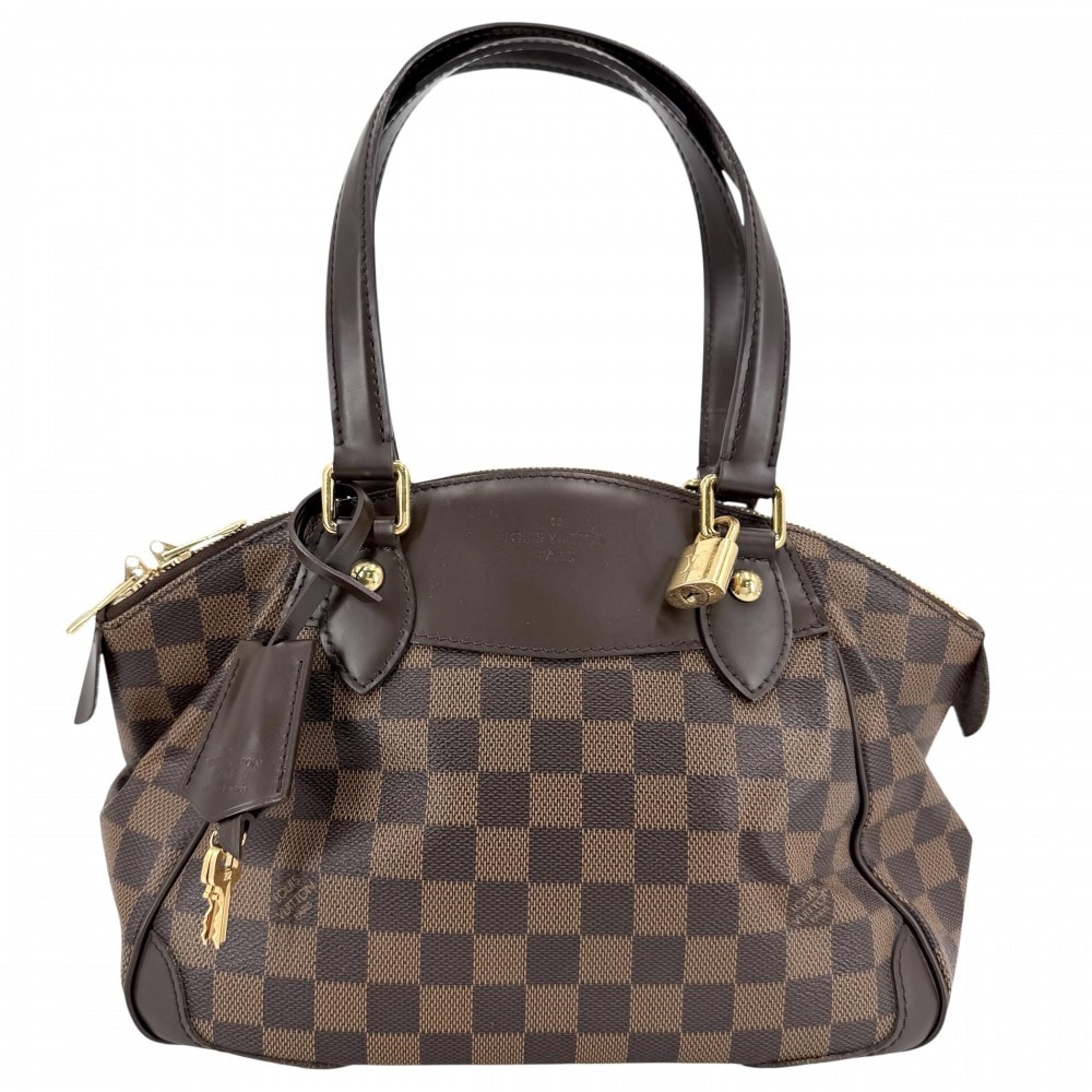 LOUIS VUITTON ルイヴィトン ハンドバッグ ダミエ ヴェローナPM N41117    ブラウン 茶 ゴールド金具 レディース【中古品】