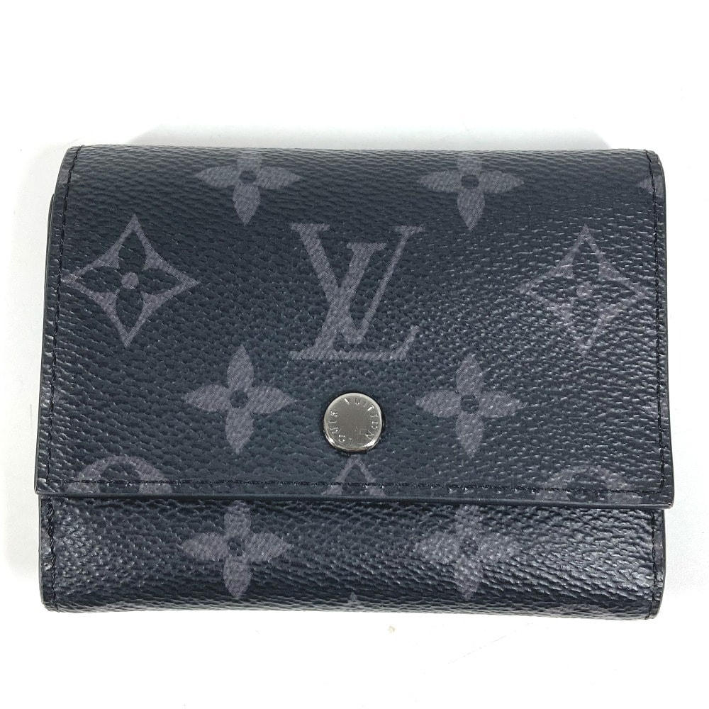 ルイヴィトン LOUIS VUITTON ヴィクターウォレット M12598 モノグラムエクリプス コンパクトウォレット 3つ折り財布 モノグラムエクリプスキャンバス ブラック