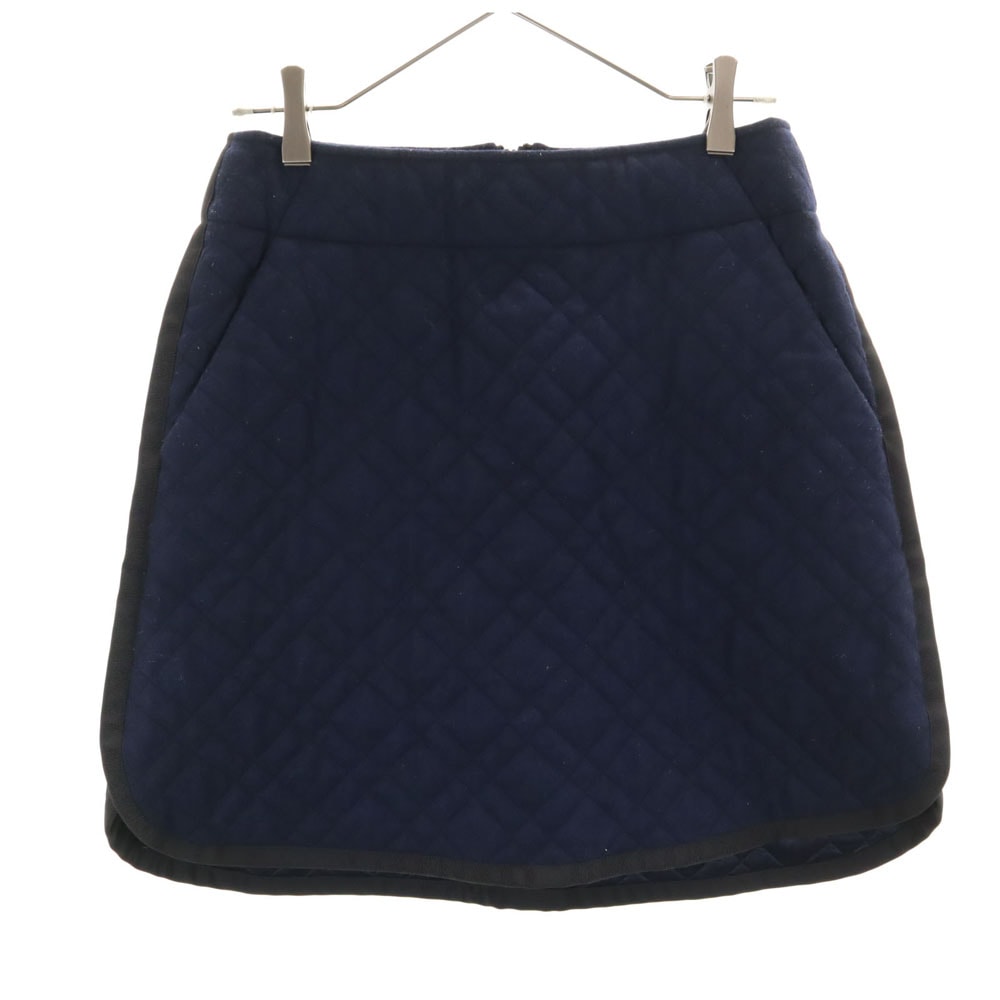 sacai luck サカイラック キルティング ミニスカート 2 ネイビー 中綿入り