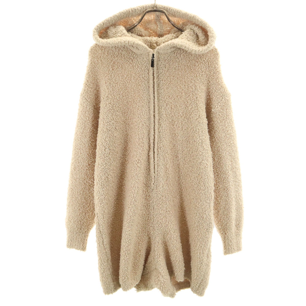 gelato pique ジェラートピケ 長袖 ルームウェア F ベージュ イヌ ふわもこ オールインワン