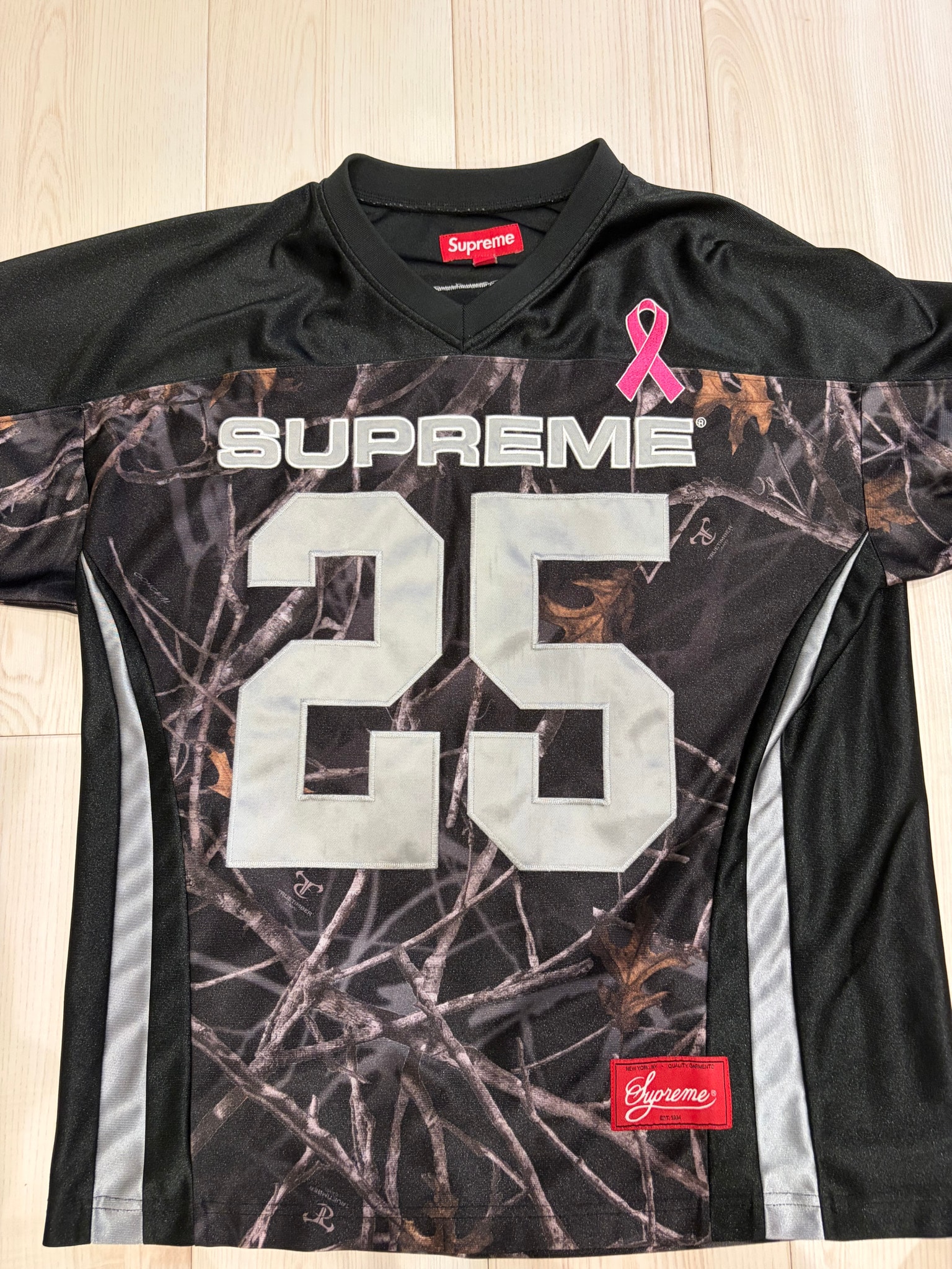 Supreme Breast Cancer Awareness Football Jersey "Black"