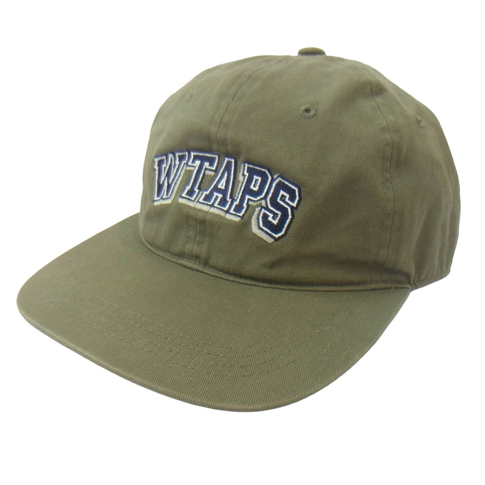 WTAPS ダブルタップス キャップ 20SS 201HCDT-HT08 T-6H 03/CAP.COTTON.TWILL ロゴ刺繍 キャップ カーキ系【中古】