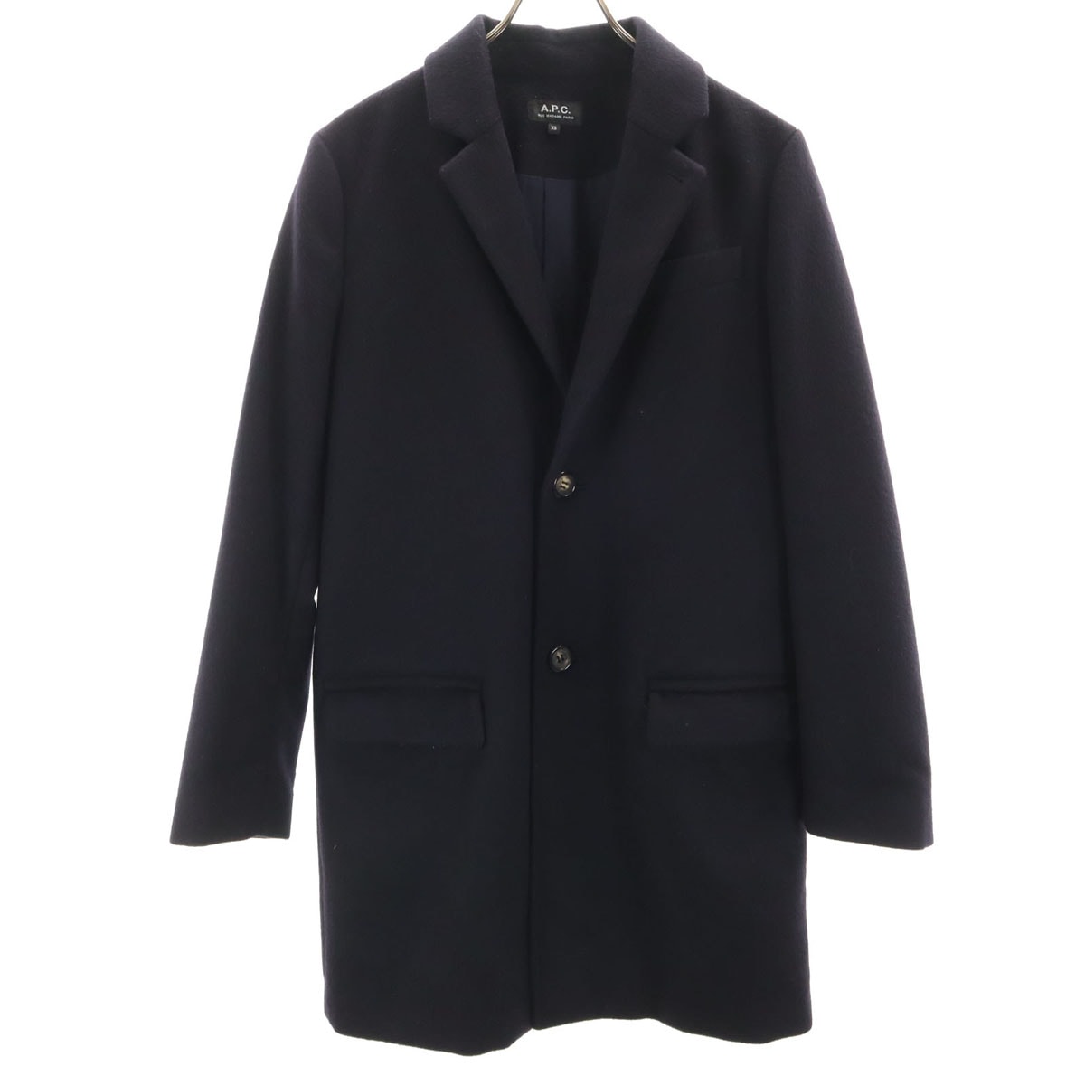 A.P.C. アーペーセー チェスターコート XS 濃紺 中綿