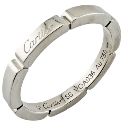 カルティエ マイヨンパンテール リング 指輪 15.5号 18金 K18ホワイトゴールド レディース CARTIER 中古