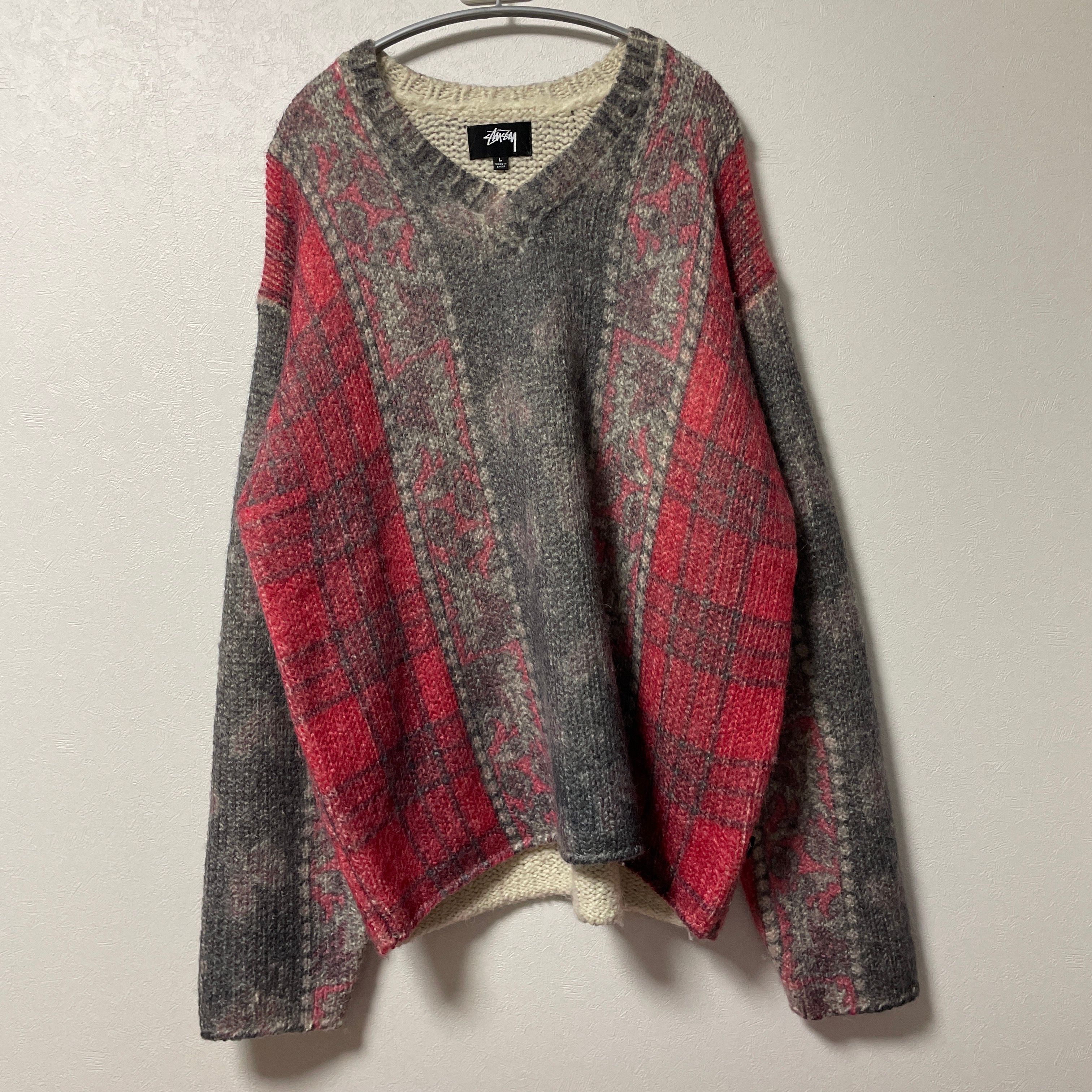 Stussy Mixed Print Alpaca Sweater "Multi"