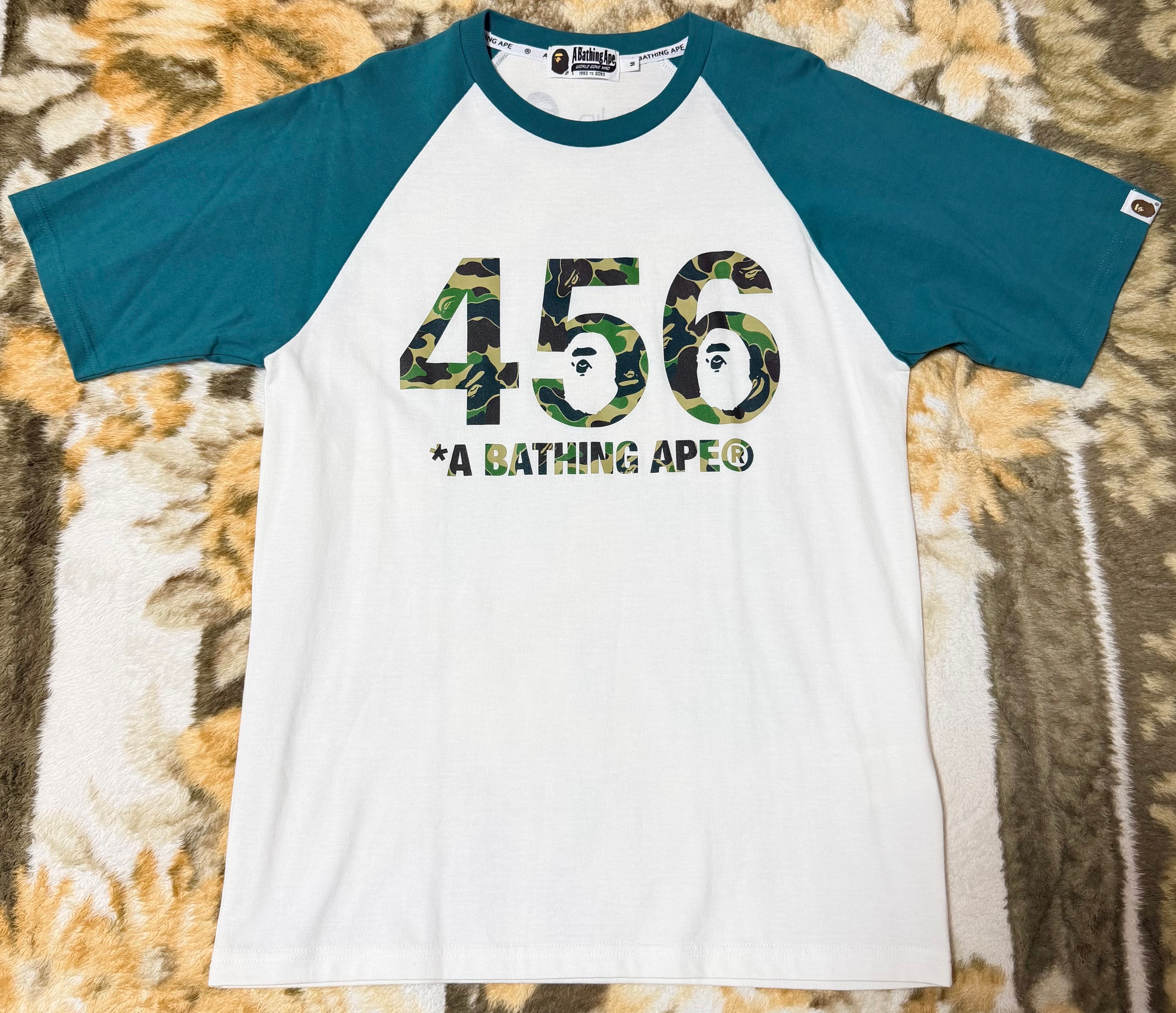 A BATHING APE X SQUID GAME RAGLAN TEE "Green"