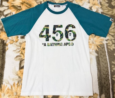 A BATHING APE X SQUID GAME RAGLAN TEE "Green"