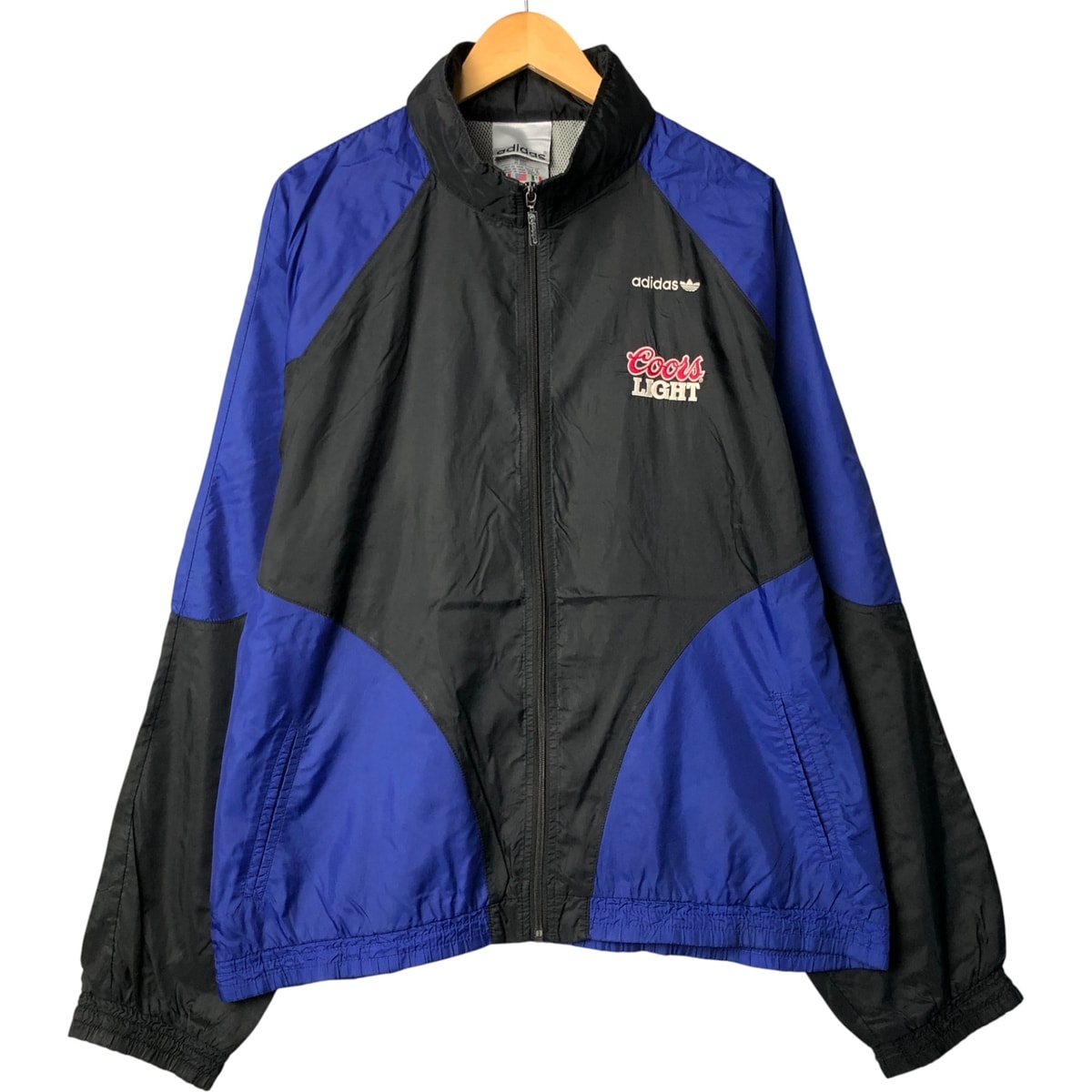 古着 80~90年代 アディダス adidas Coors LIGHT クアーズライト ナイロンジャケット メンズXL相当 ヴィンテージ/eaa584092