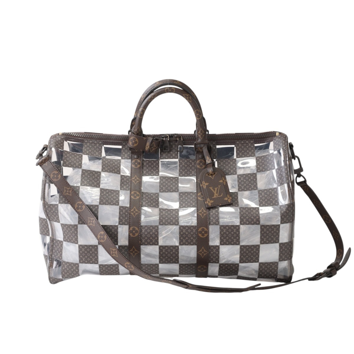 ルイヴィトン LOUIS VUITTON キーポル・バンドリエール50 M20864 モノグラムチェス ボストンバッグ