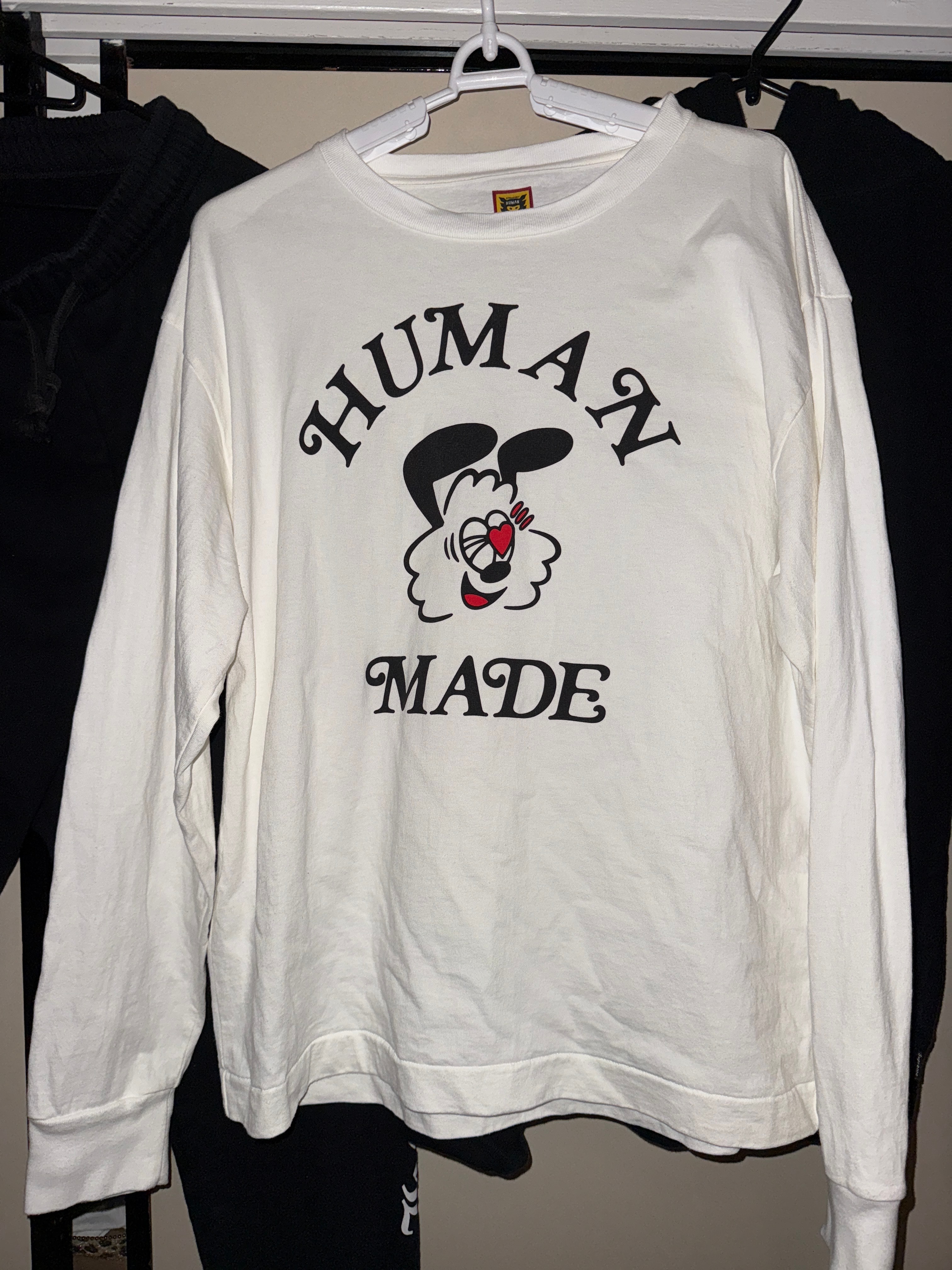 HUMAN MADE GDC Valentine's Day L/S T-Shirt "White" / VERDY