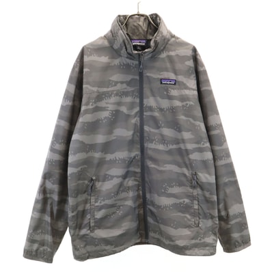 patagonia パタゴニア カモフラ柄 ウインドブレーカー M パープル 27237SP18 アウトドア 迷彩 ポケッタブル ジャケット