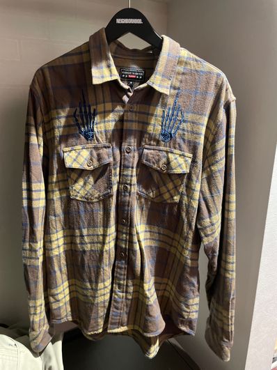 Supreme x HYSTERIC GLAMOUR Plaid Flannel Shirt "Tan"
