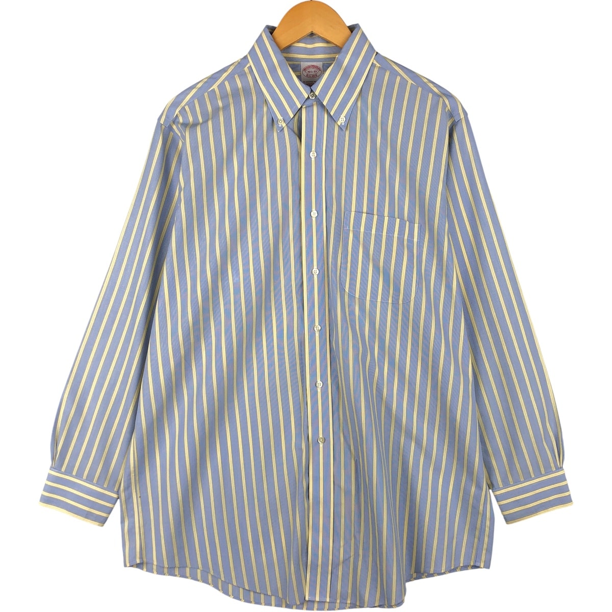 古着 ブルックスブラザーズ Brooks Brothers Est.1818 長袖 ボタンダウンストライプシャツ メンズL相当/eaa605938