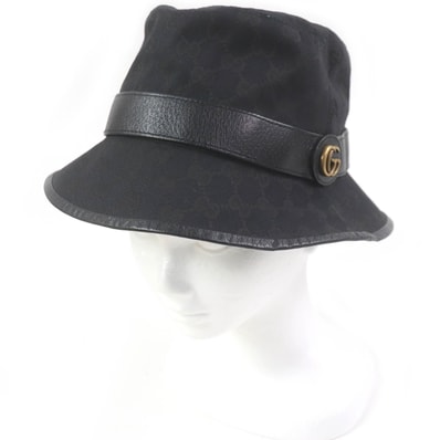 GUCCI GG Canvas Bucket Hut "Black"