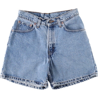 古着 90年代 リーバイス Levi's 550 RELAXED FIT デニムショーツ ショートパンツ USA製 レディースL(w28)相当 ヴィンテージ/eaa659010