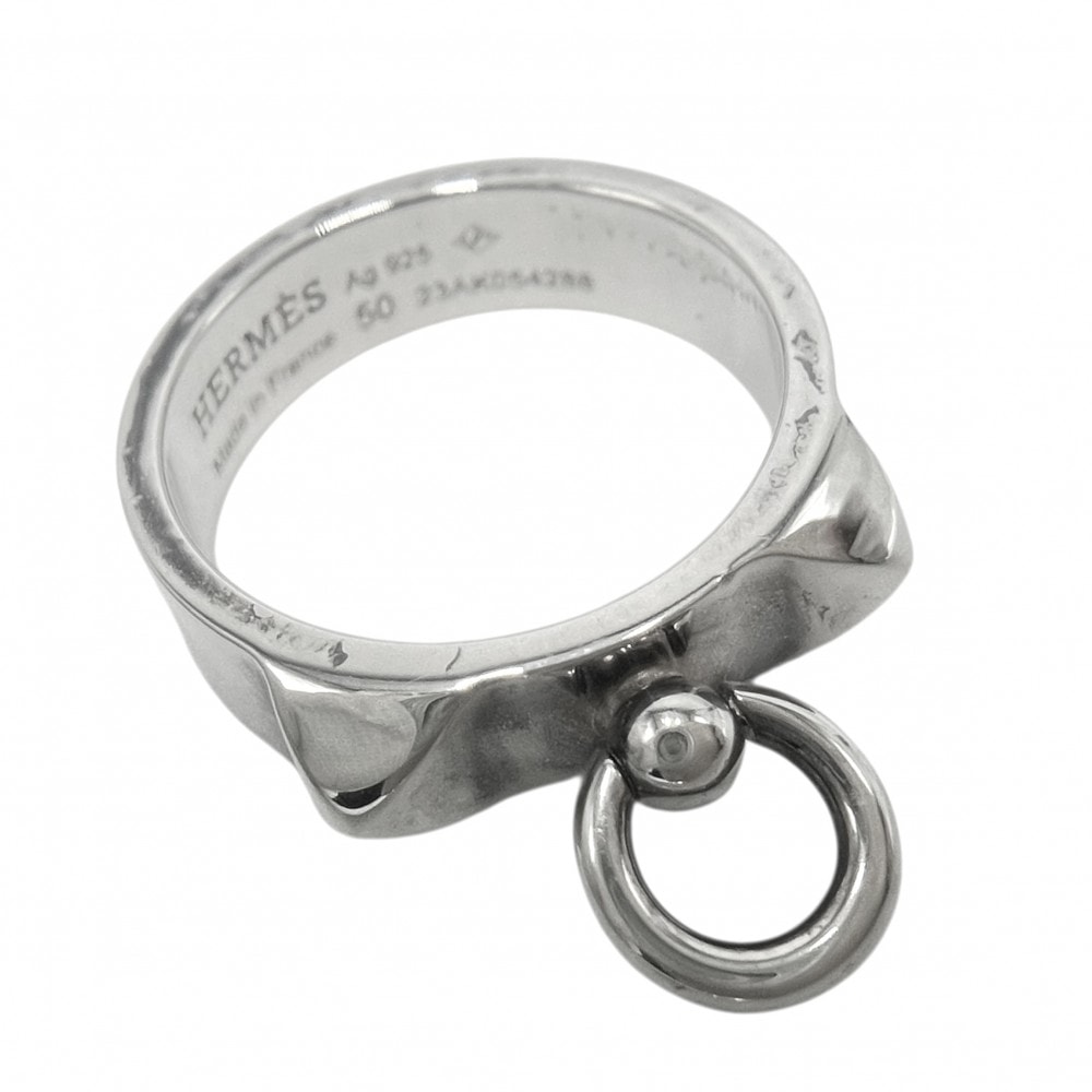 HERMES エルメス 指輪 コリエドシアンリング アクセサリー ジュエリー 小物 50サイズ シルバー925    約10号 シルバー レディース 約4.5g【中古品】