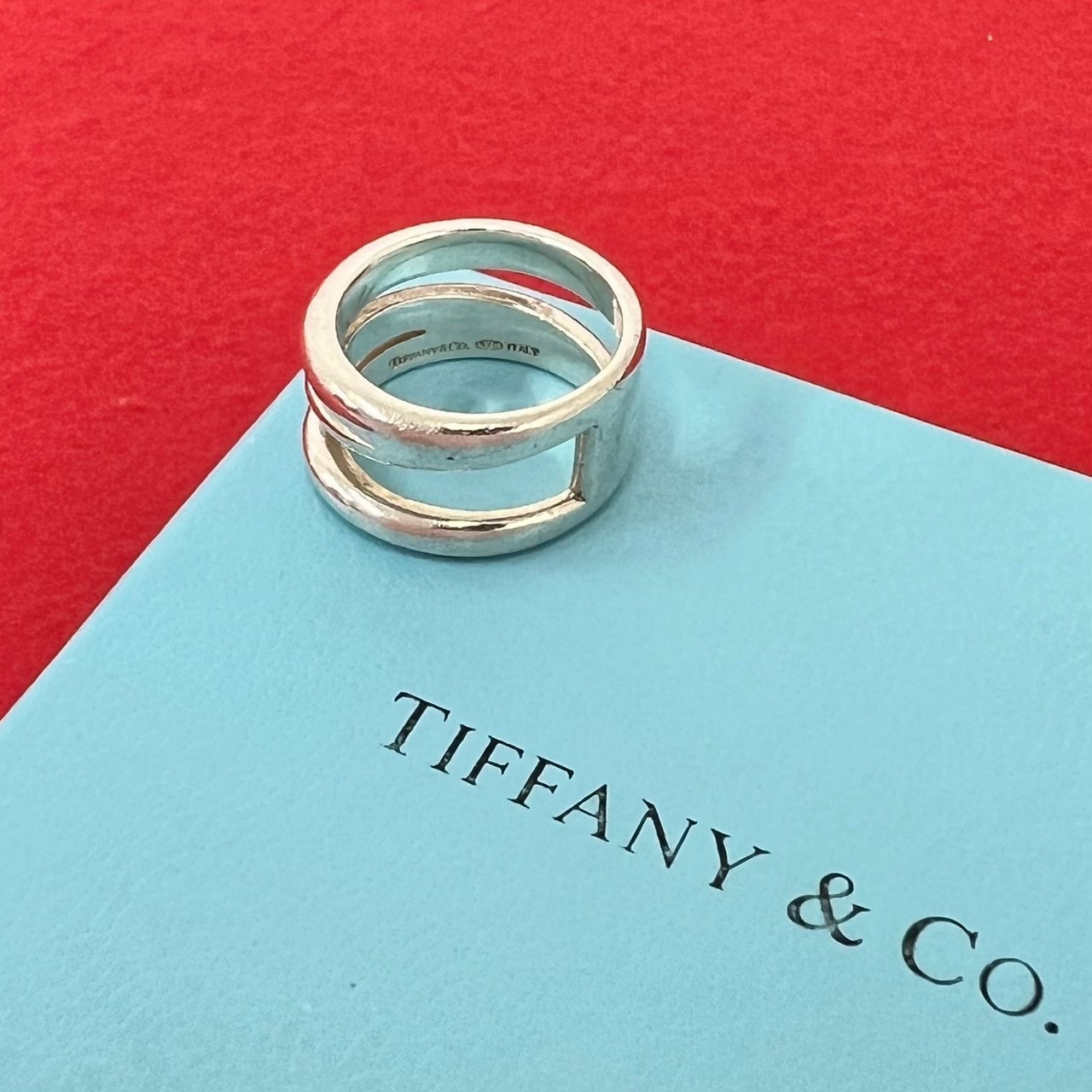 TIFFANY&Co. ティファニー ダイアゴナル リング シルバー925 リング・指輪 10号 シルバー
 242-4