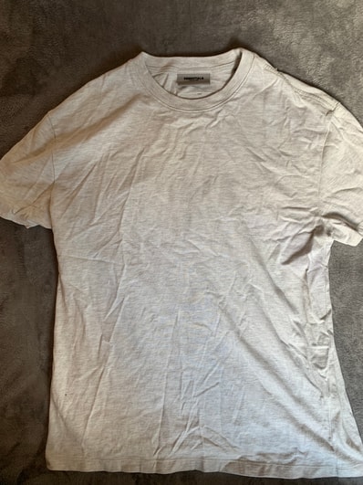 FEAR OF GOD ESSENTIALS Short Sleeve Tee "Light Heather Oatmeal"