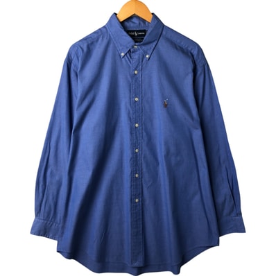 古着 ラルフローレン Ralph Lauren YARMOUTH 長袖 ボタンダウンシャツ メンズXL相当/eaa560289
