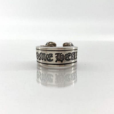 Chrome Hearts CH Scroll Label Ring / Large "Silver"