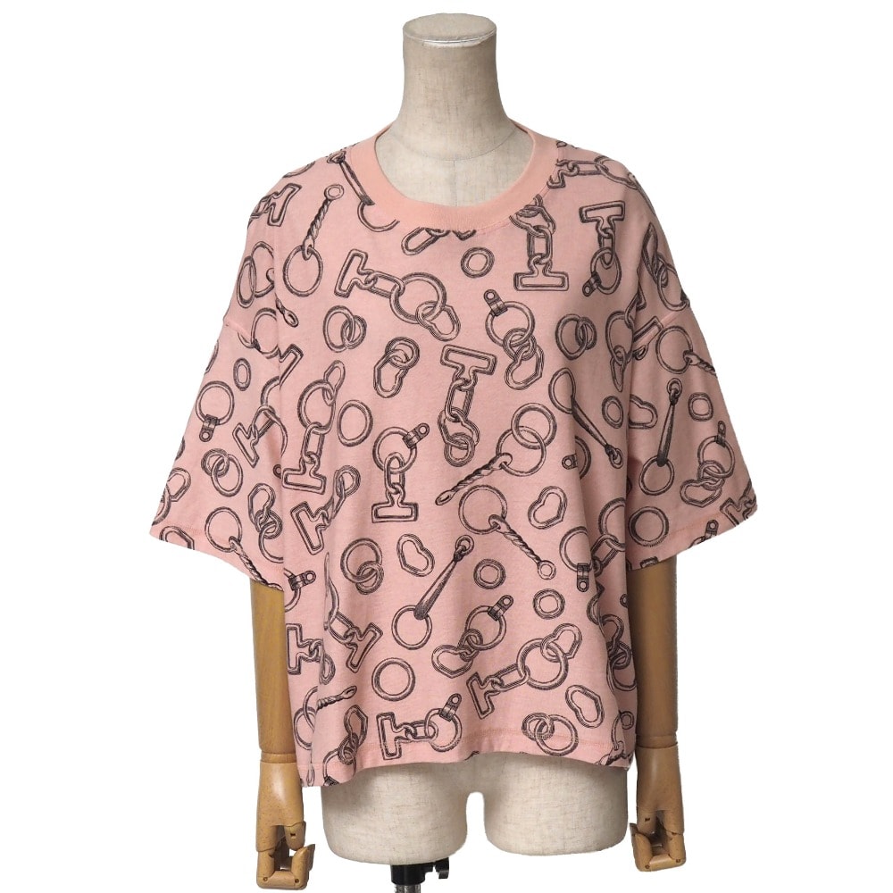 HERMES エルメス 半袖Tシャツ サイズ36 クルーネック ボックスシルエット ブランド古着【中古】20260430/RA9248