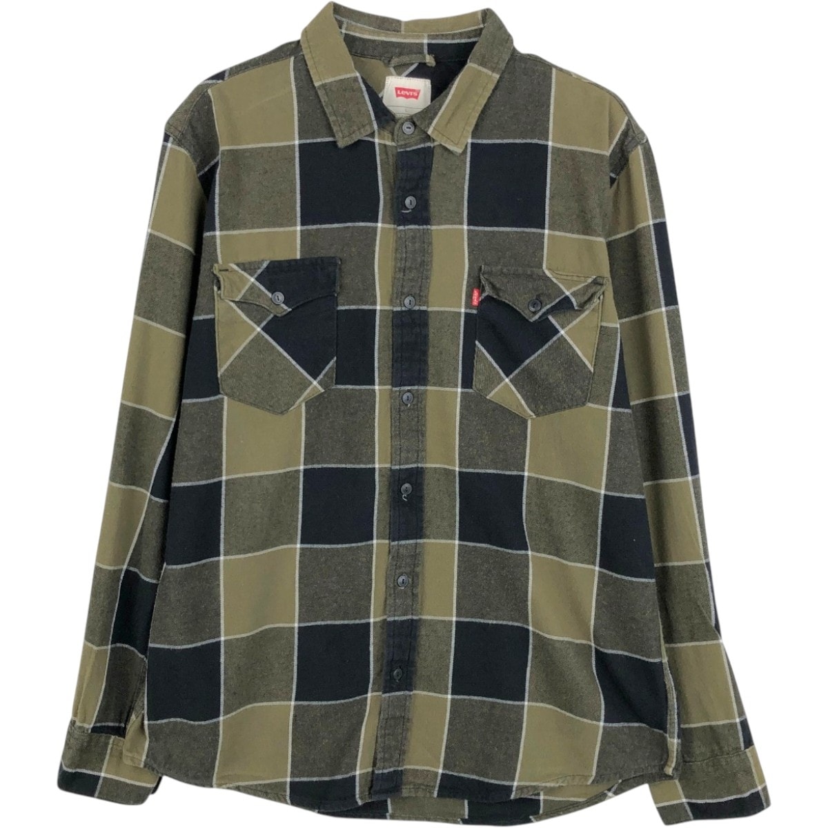 古着 リーバイス Levi's 長袖 ライトネルチェックシャツ メンズL相当/eaa675457