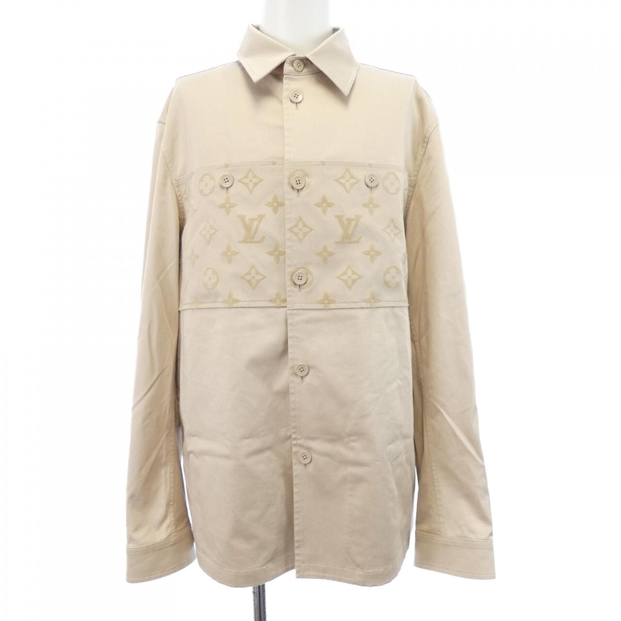 ルイヴィトン LOUIS VUITTON フロックカジュアルコットンオーバーシャツ HQB45WFUG ジャケット