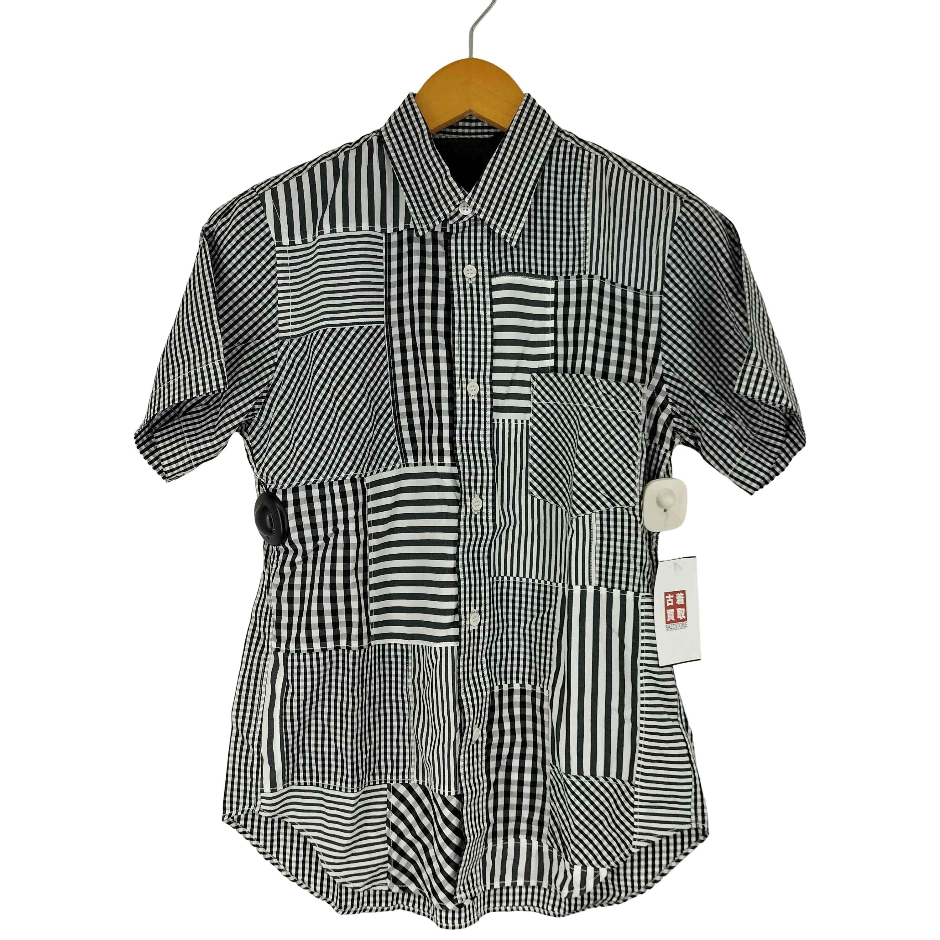 パッチワークデザイン S/S シャツ【1143675424869】