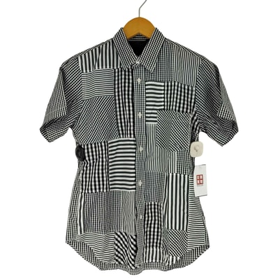 パッチワークデザイン S/S シャツ【1143675424869】