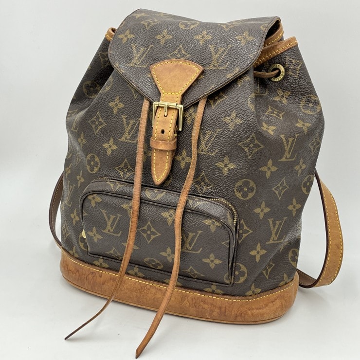 LOUIS VUITTON(ルイ・ヴィトン)モンスリMM モノグラム ヴィンテージ リュックサック バックパック レザー ブラウン M51136【中古】