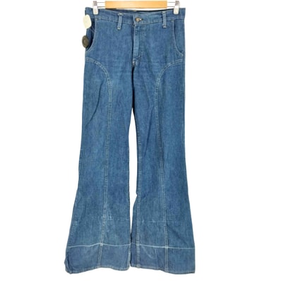 70s ボタン裏562刻印 42TALON Fresh Produce デニムフレアパンツ【1143244313754】