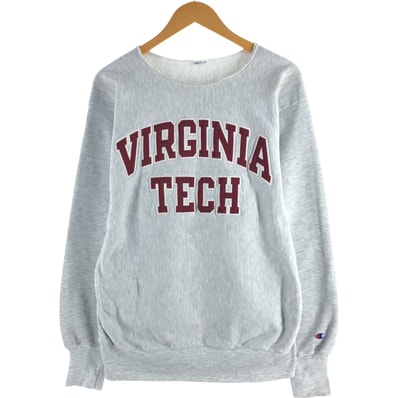 古着 チャンピオン Champion REVERSE WEAVE リバースウィーブ 刺繍タグ カットオフ カレッジスウェットシャツ トレーナー メンズXL相当/eaa555691