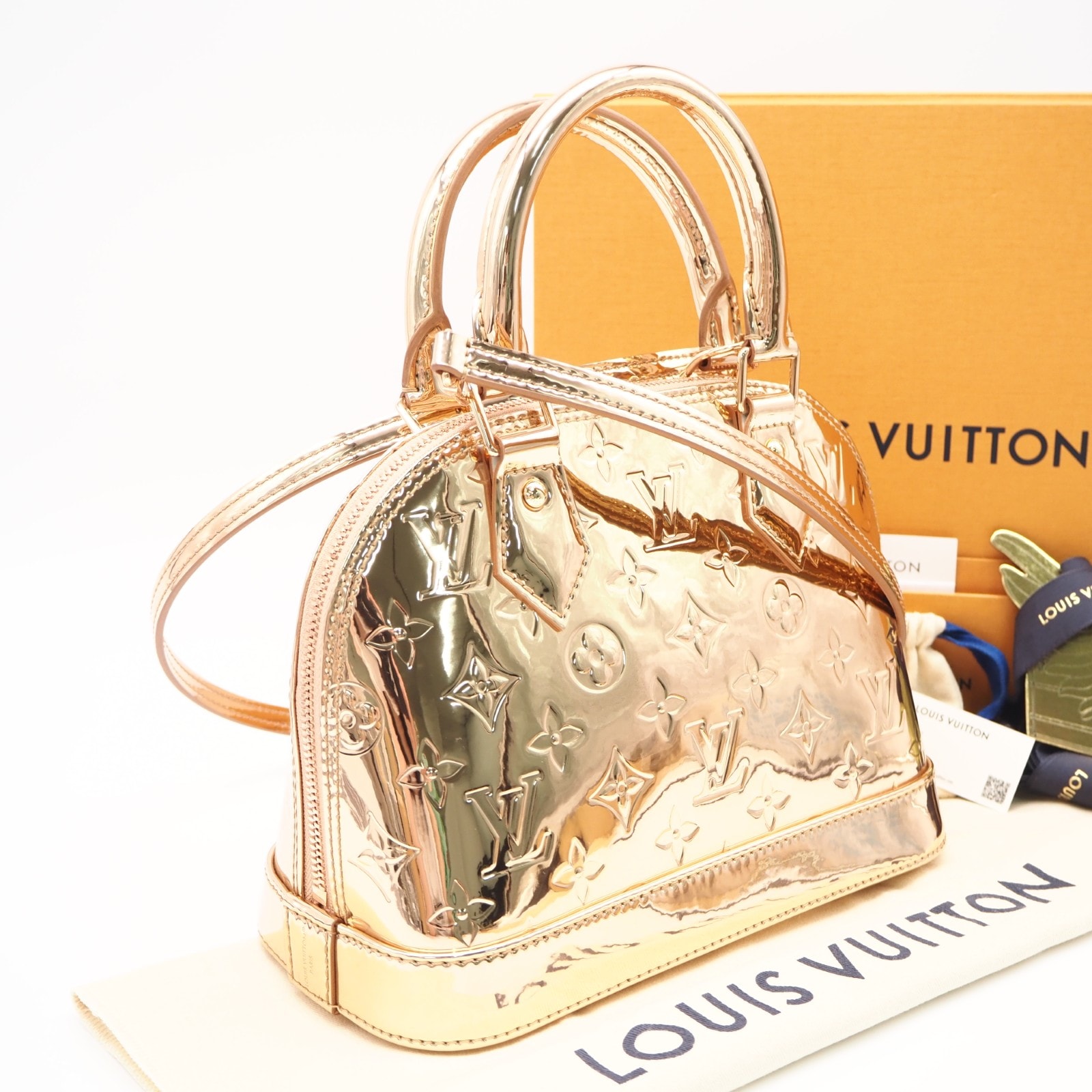 未使用 LOUIS VUITTON ルイ・ヴィトン モノグラム アルマBB キュイーブル M27037 2wayハンドバッグ ブロンズ コーテッドキャンバス レディース