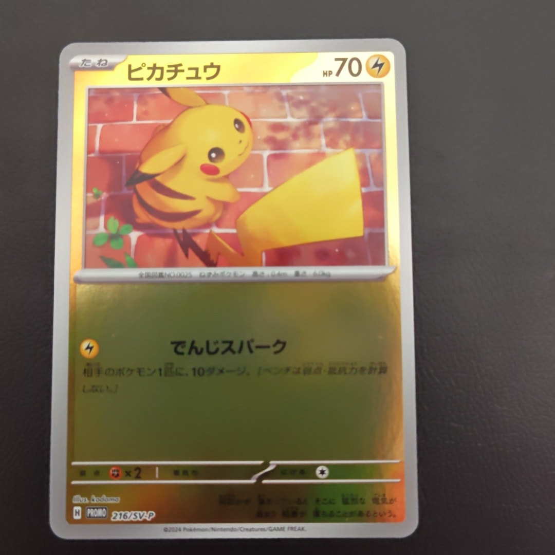 ピカチュウ P [SV-P 216](プロモカードパック「ポケカの夏がキタ!プロモカードGetキャンペーン!」)