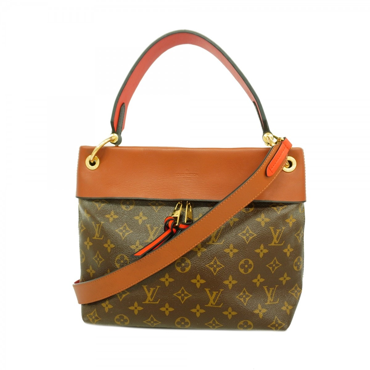★最終価格【6ce6437-k】ルイヴィトン ハンドバッグ モノグラム テュイルリーブザス M43157 キャメル ブラウン 2wayバッグ【中古】レディース