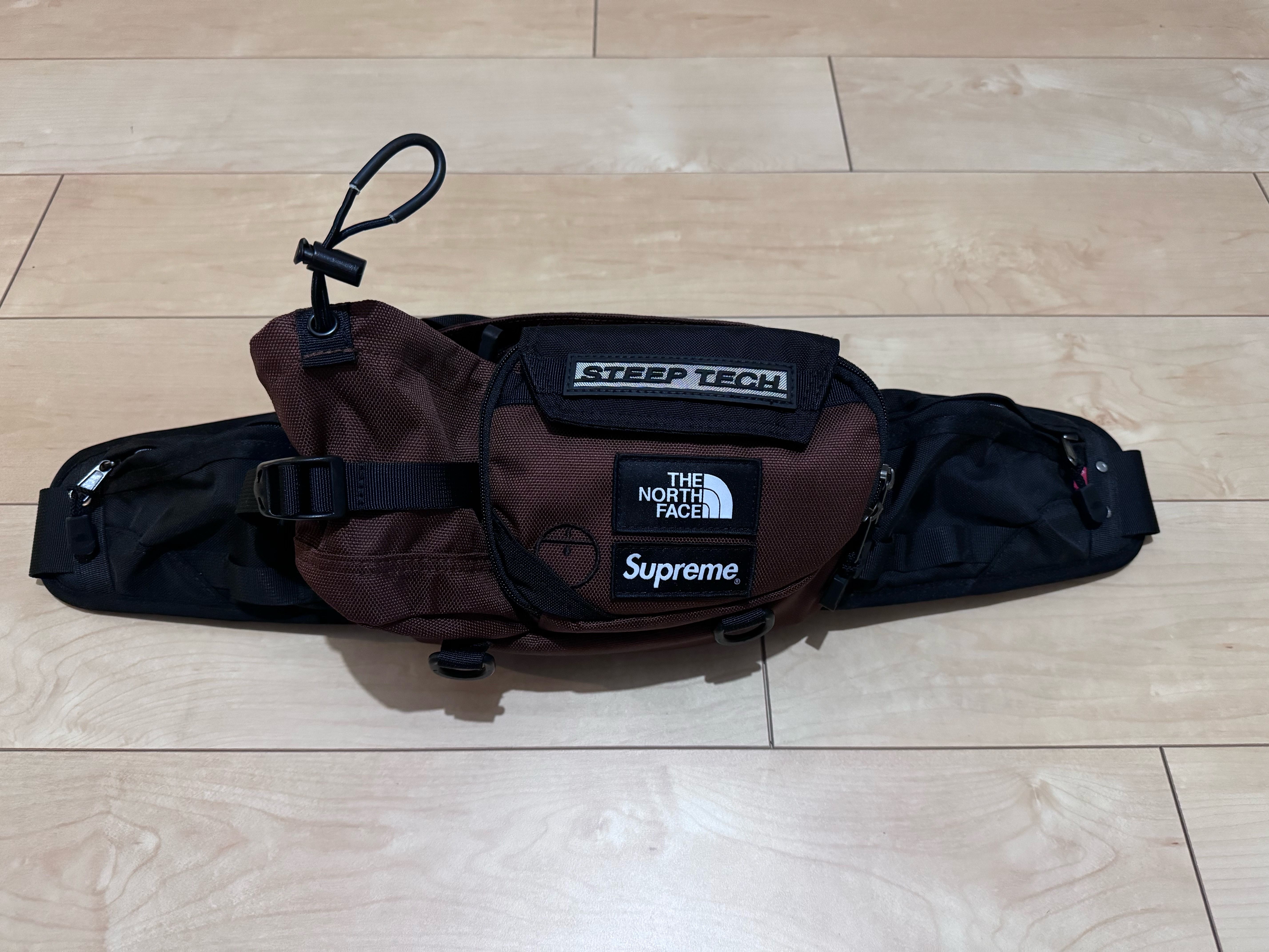 Supreme x The North Face Steep Tech Waist Bag "Brown" NM82291I / NF0A82YW