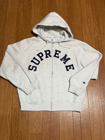 Supreme x Champion Hooded Sweatshirt "Heather Grey"
