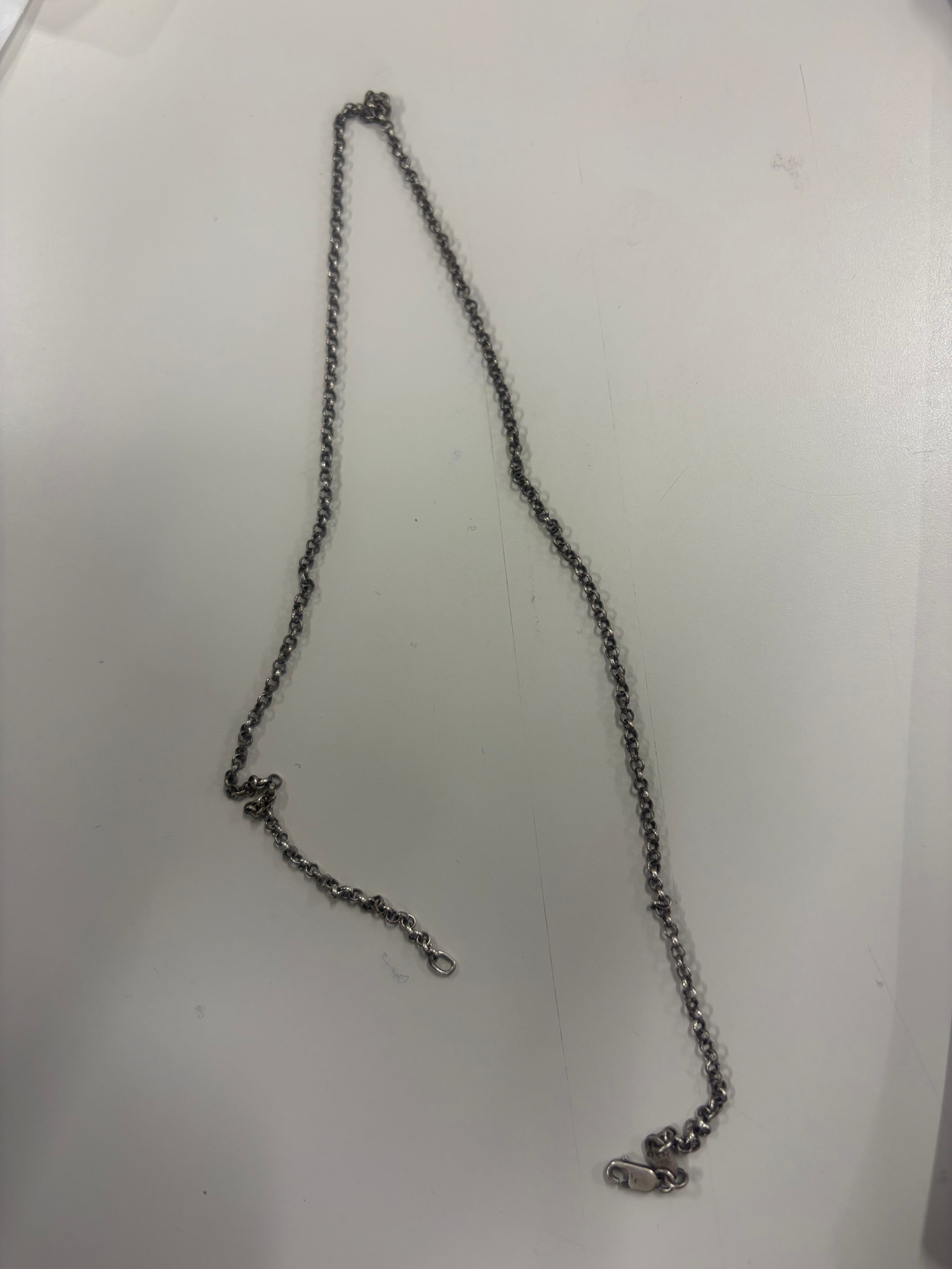Chrome Hearts Roll Chain Necklace "Silver"