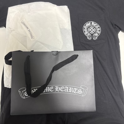 Chrome Hearts Horse Shoe Logo Pocket T-Shirt "Black"