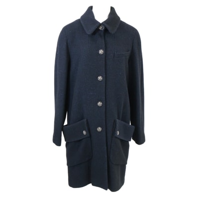 シャネル P33927 シルク混 コート 38