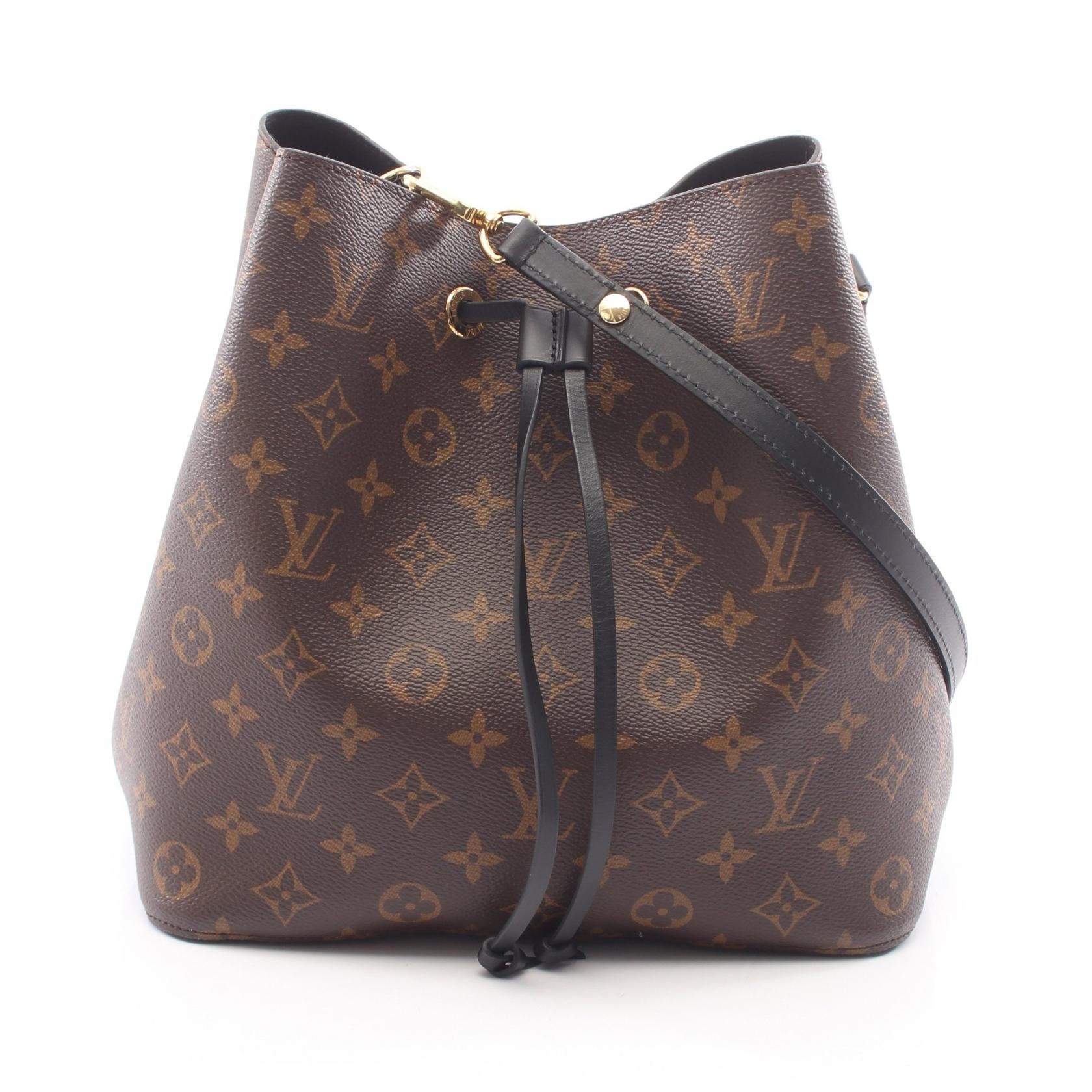 ルイ・ヴィトン LOUIS VUITTON ネオノエ ショルダーバッグ バッグ PVCコーティングキャンバス レザー モノグラム ノワール レディース ブラウン系 / ブラック系 M44020 【中古】