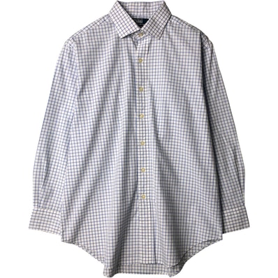 古着 ラルフローレン Ralph Lauren POLO by Ralph Lauren REGENT CLASSIC FIT ワイドカラー 長袖 コットンチェックシャツ メンズXL相当/eaa578087