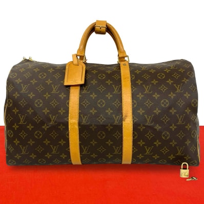 LOUIS VUITTON ルイヴィトン キーポル 50 モノグラム PVC レザー ボストンバッグ ブラウン
18362